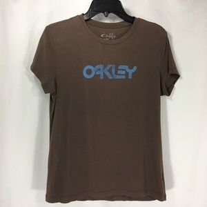 Super Soft Dark Mocha Oakley Tshirt Very Good Cond